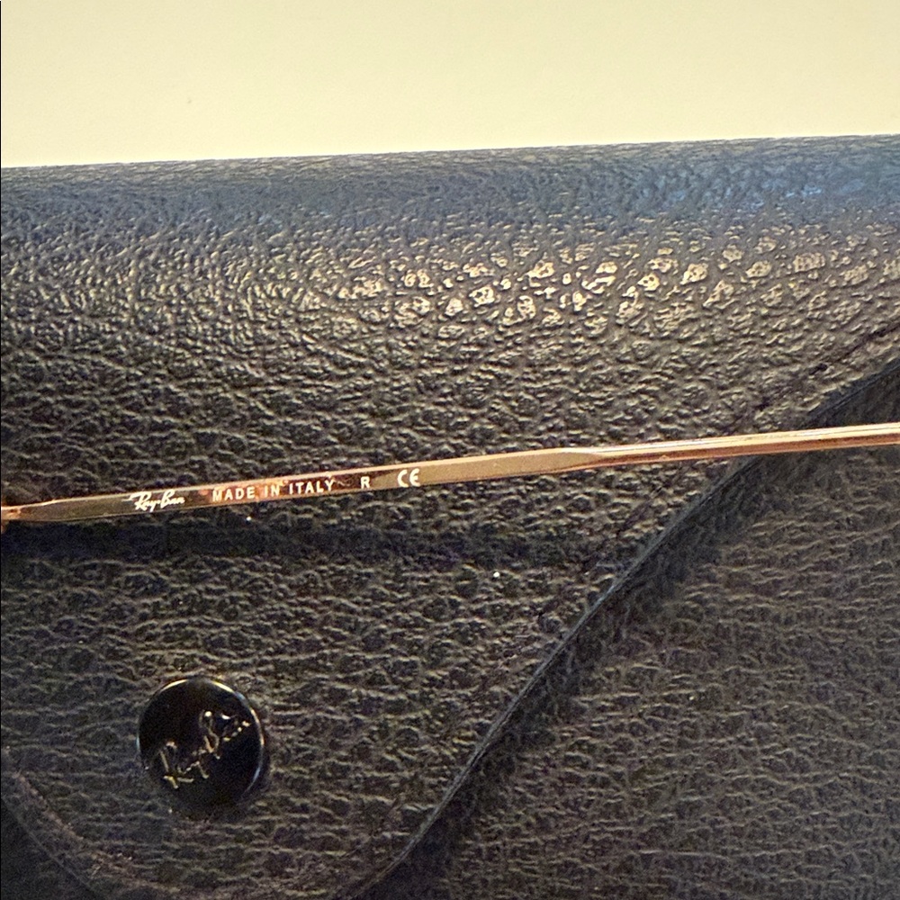 Ray-Ban Black and Gold Hexagonal Sunglasses - Picture 3 of 8
